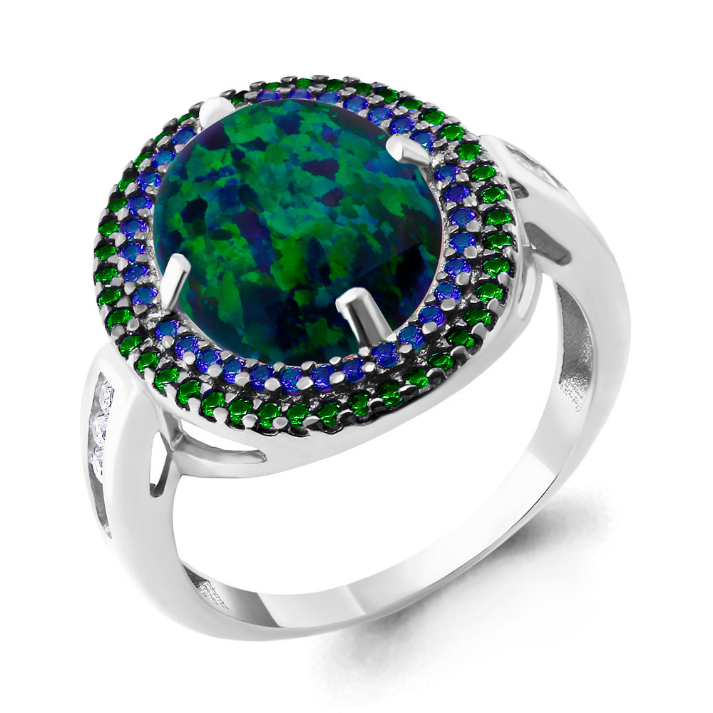 

Кольцо из серебра с сапфиром р. 19 Aquamarine 6598696ГБ_925_р, 6598696ГБ_925_р