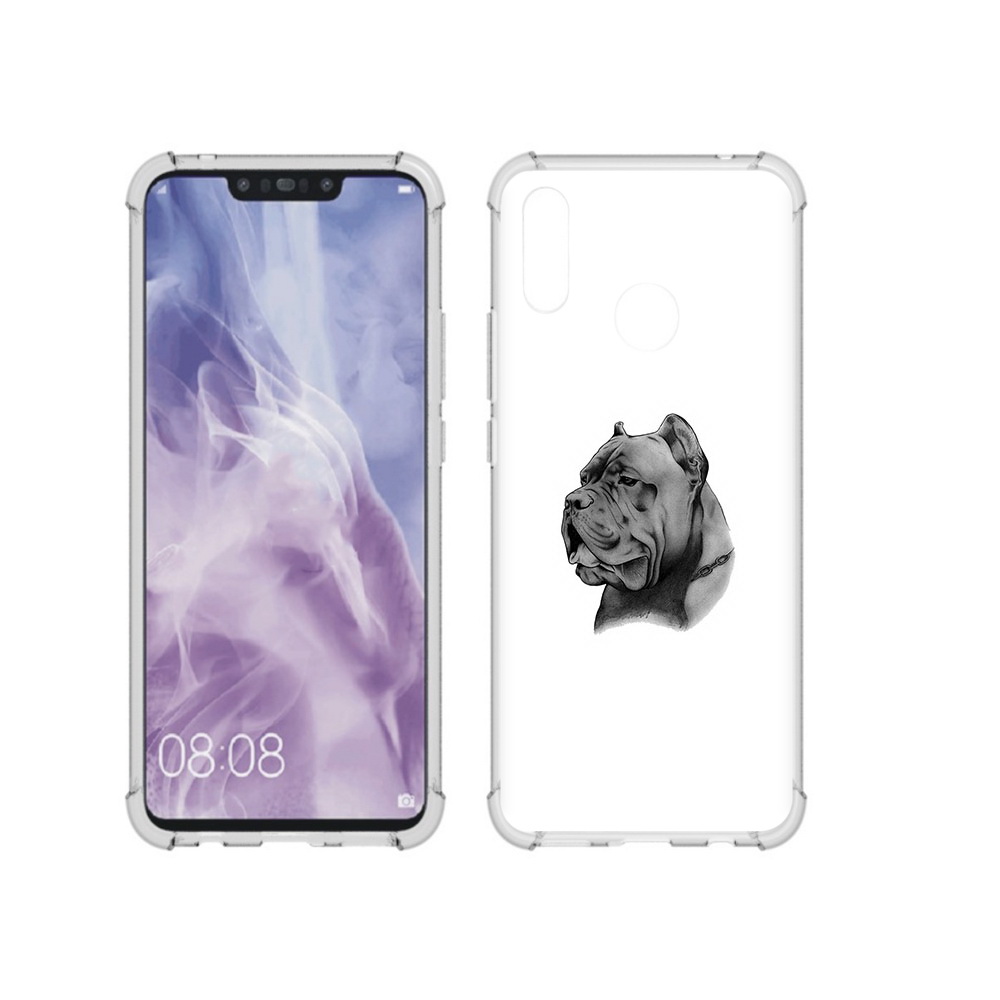 Чехол MyPads Tocco для Huawei Nova 3i грозный бульдог (PT227100.63.300)