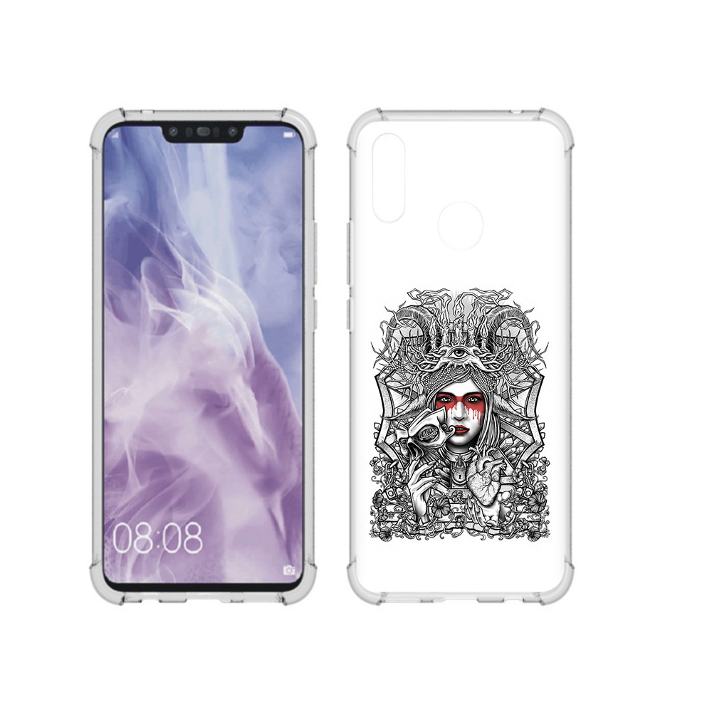 

Чехол MyPads Tocco для Huawei Nova 3i грусная девушка (PT227100.63.302), Прозрачный, Tocco