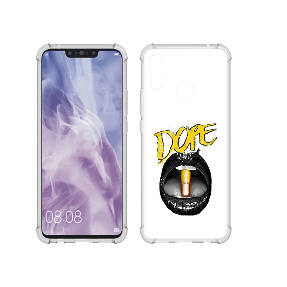

Чехол MyPads Tocco для Huawei Nova 3i губы (PT227100.63.303), Прозрачный, Tocco