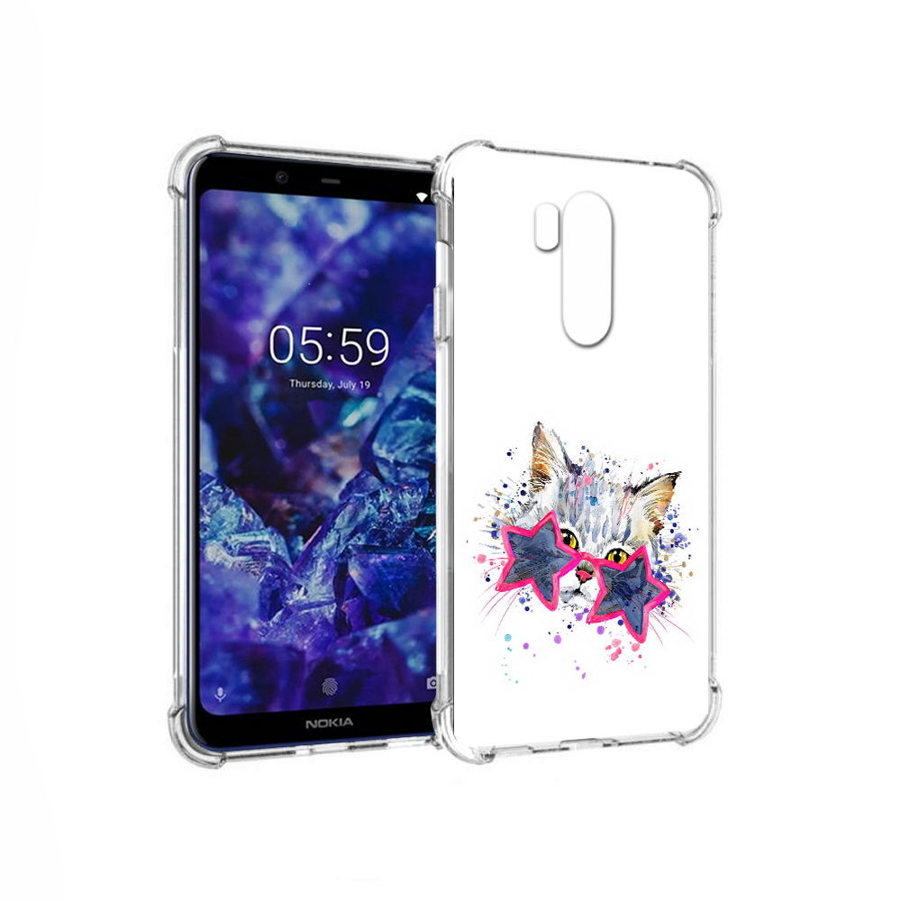 

Чехол MyPads Tocco для Nokia X7 звездные очки (PT123767.122.353), Прозрачный, Tocco