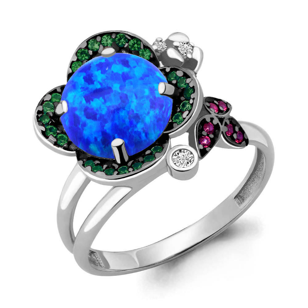 

Кольцо из серебра с изумрудом р. , Aquamarine 6598895ГВ_925_р, 6598895ГВ_925_р
