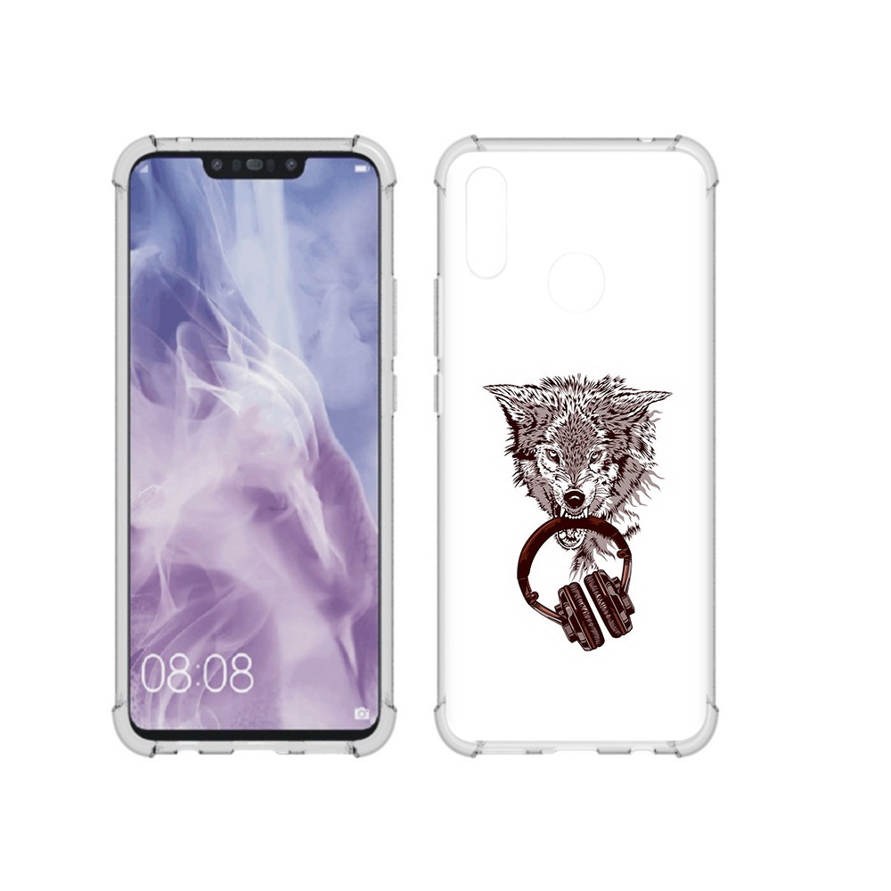 Чехол MyPads Tocco для Huawei Nova 3i дикий волк (PT227100.63.325)