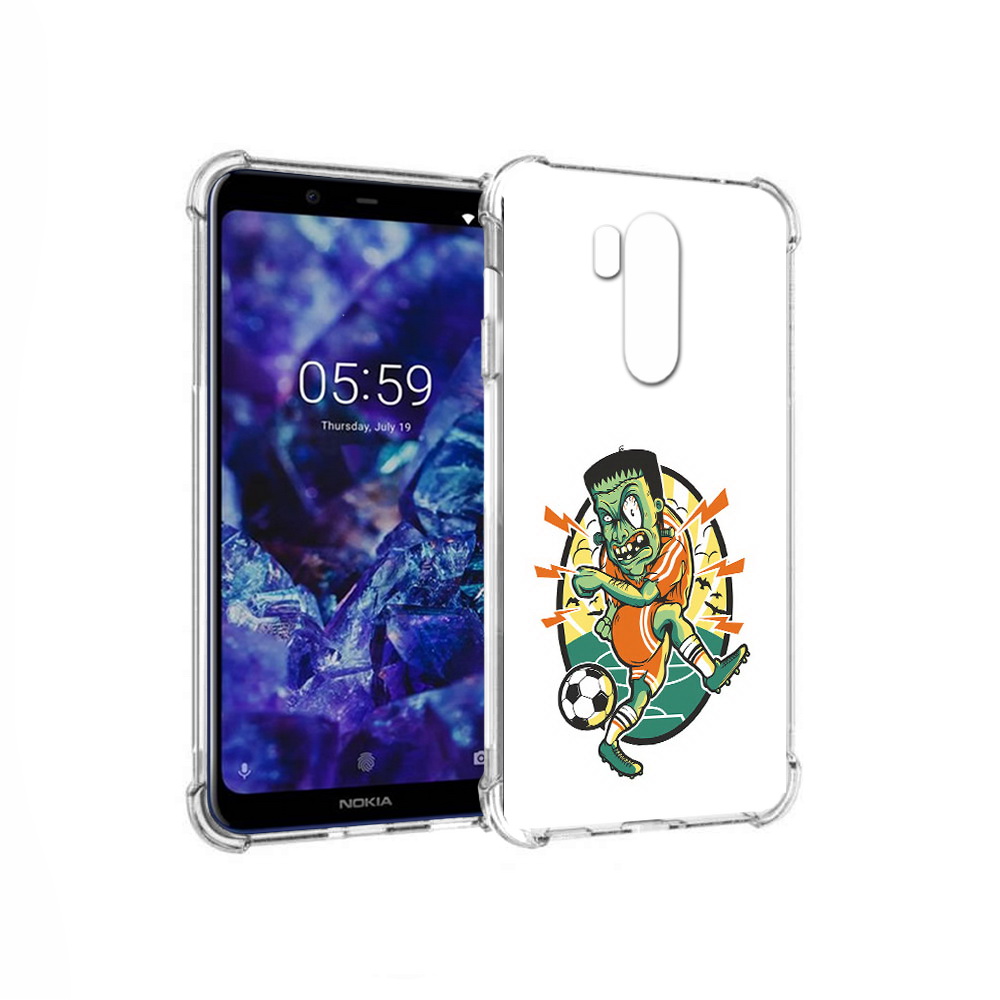 

Чехол MyPads Tocco для Nokia X7 зомби футболист (PT123767.122.368), Прозрачный, Tocco