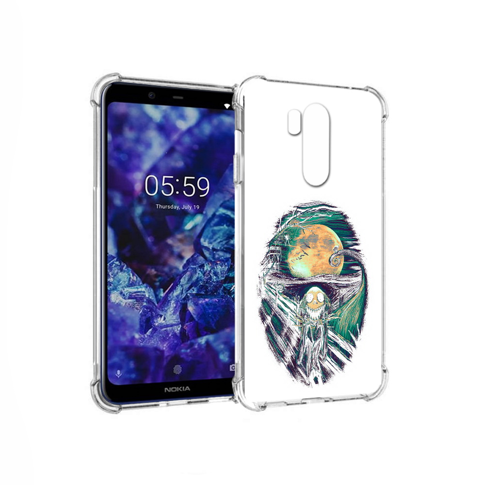 

Чехол MyPads Tocco для Nokia X7 зубастое существо абстракция (PT123767.122.370), Прозрачный, Tocco