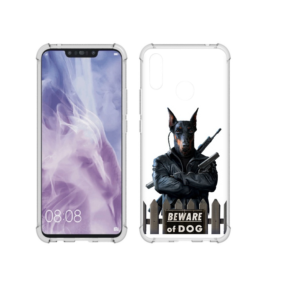 

Чехол MyPads Tocco для Huawei Nova 3i доберман (PT227100.63.332), Прозрачный, Tocco