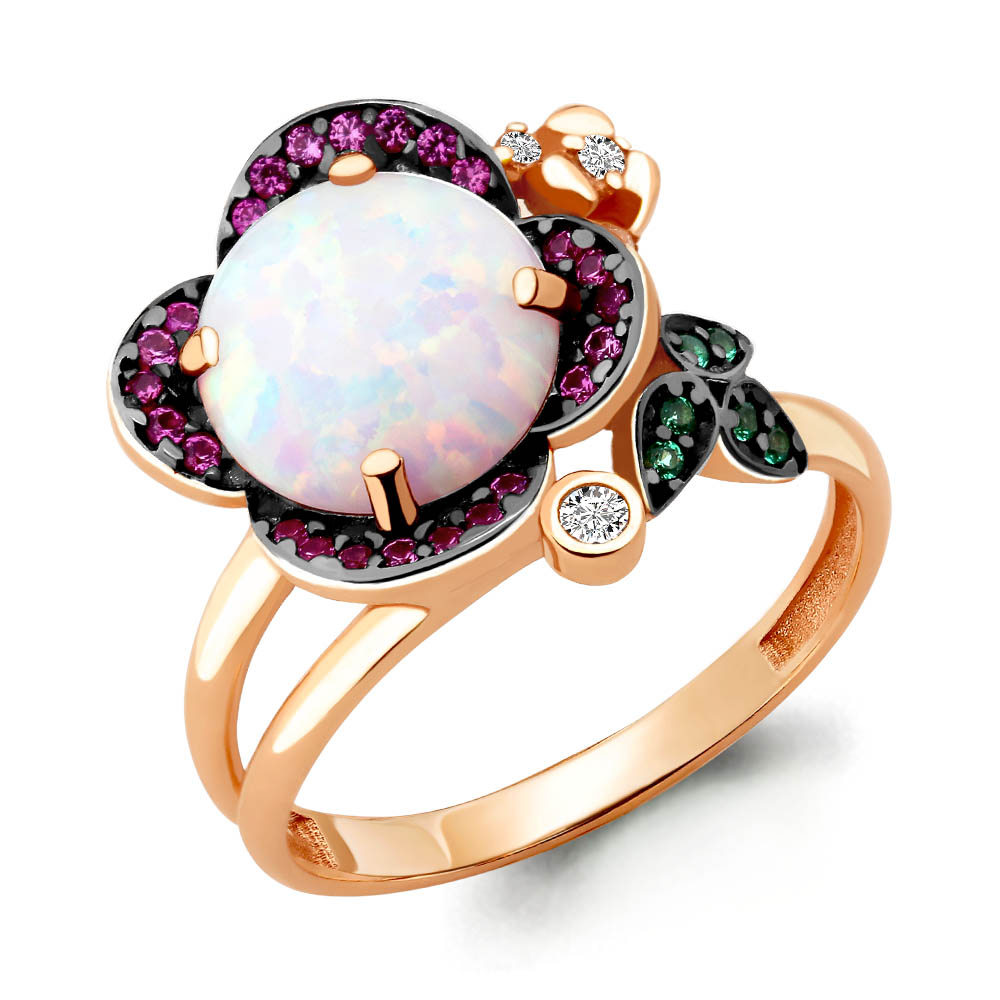 

Кольцо из серебра с изумрудом р. , Aquamarine 6598898ГВ_925_з, 6598898ГВ_925_з