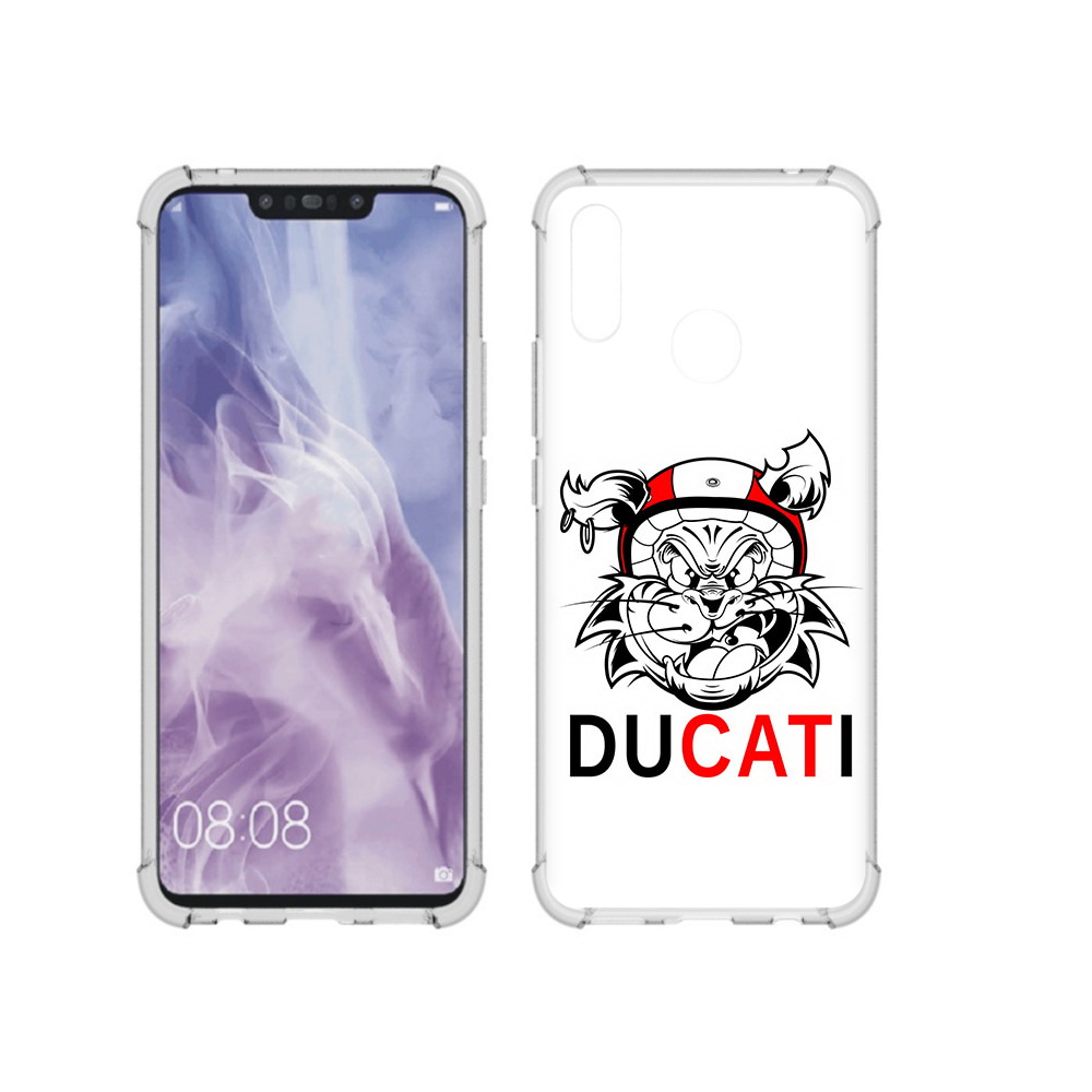 

Чехол MyPads Tocco для Huawei Nova 3i дукати (PT227100.63.339), Прозрачный, Tocco