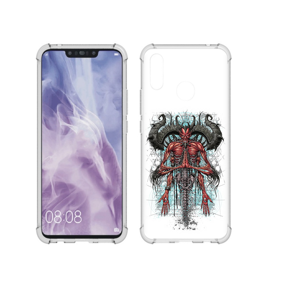 

Чехол MyPads Tocco для Huawei Nova 3i дьявол (PT227100.63.340), Прозрачный, Tocco