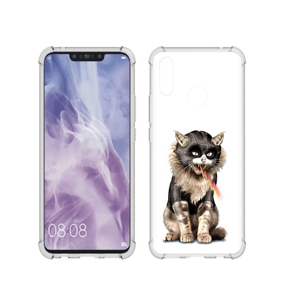 

Чехол MyPads Tocco для Huawei Nova 3i дьяволский кот (PT227100.63.341), Прозрачный, Tocco