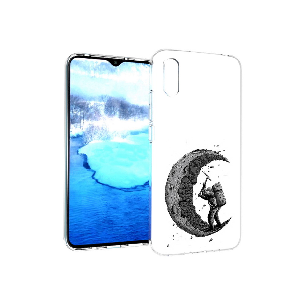 

Чехол MyPads Tocco для Xiaomi Redmi 9A камненная луна (PT151022.270.384), Прозрачный, Tocco
