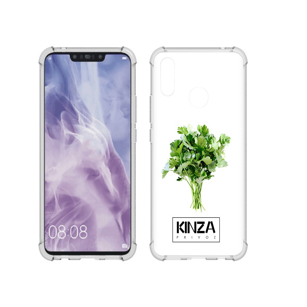 

Чехол MyPads Tocco для Huawei Nova 3i Бренд Кинза (PT227100.63.35), Прозрачный, Tocco