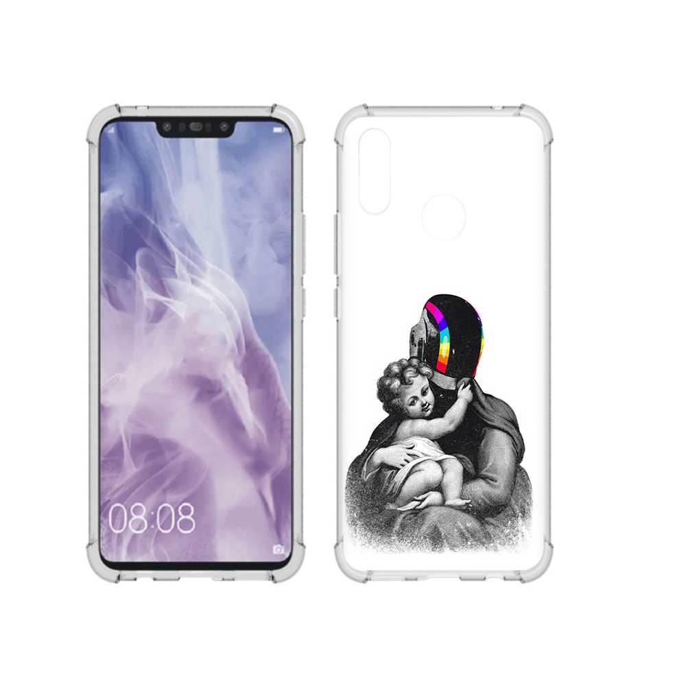 

Чехол MyPads Tocco для Huawei Nova 3i защитник в шлеме (PT227100.63.350), Прозрачный, Tocco