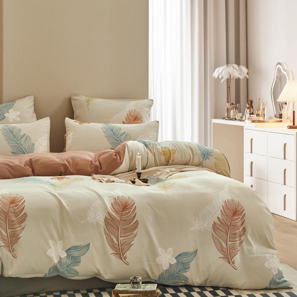 Постельное белье двуспальное GOOD SLEEP PREMIUM жатка-лён Violet