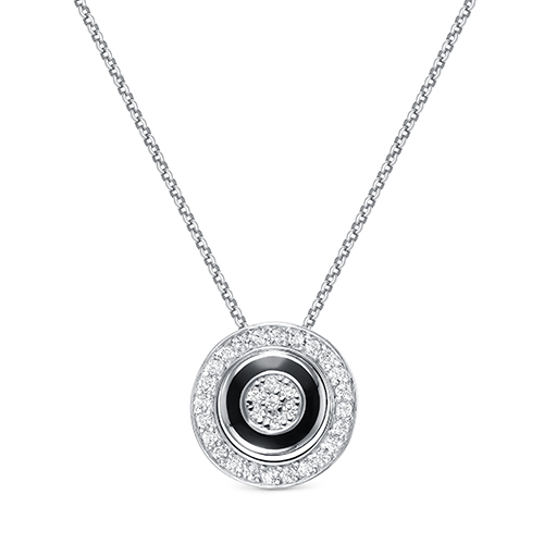 

Колье из серебра с эмалью и фианитами 45 см Yahont 198206, 198206
