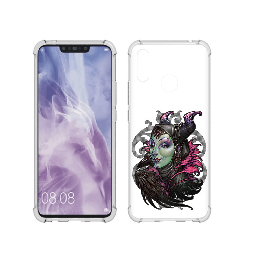 

Чехол MyPads Tocco для Huawei Nova 3i зеленая девушка с вороном (PT227100.63.357), Прозрачный, Tocco