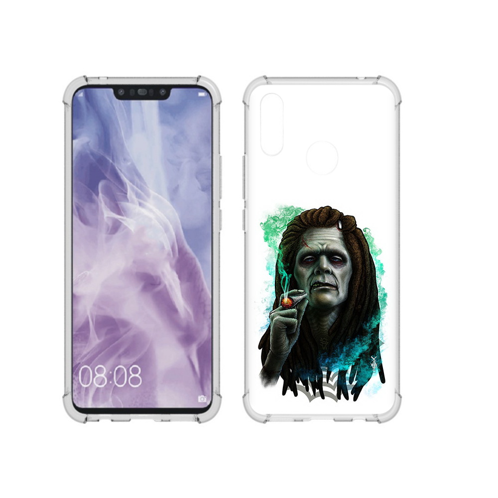 

Чехол MyPads Tocco для Huawei Nova 3i зеленый мужчина с сигаретой (PT227100.63.360), Прозрачный, Tocco