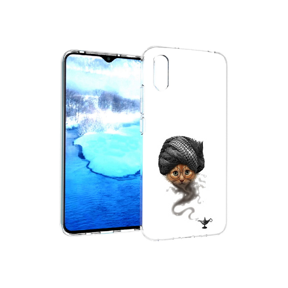 

Чехол MyPads Tocco для Xiaomi Redmi 9A кот джин (PT151022.270.398), Прозрачный, Tocco