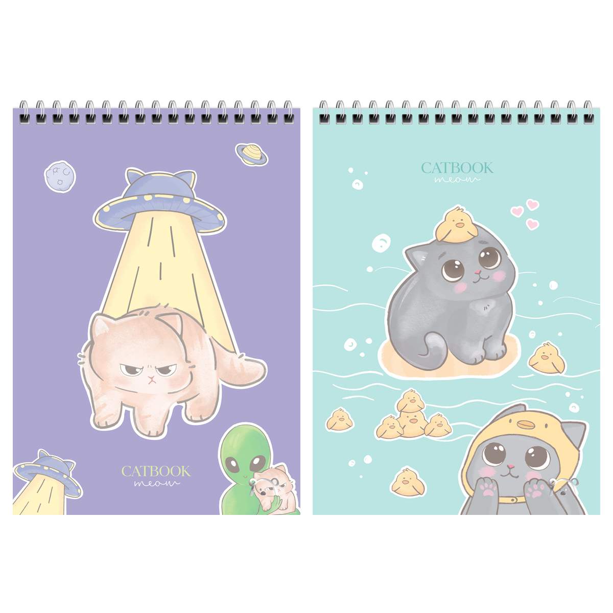

Блокнот Meshu "Cat Book" 355470, 60 л., A5, 4 шт., 355470