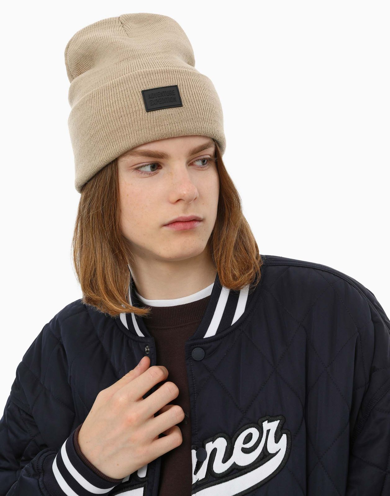 

Шапка детская для мальчиков Gloria Jeans BAS004969, бежевый, 54, BAS004969