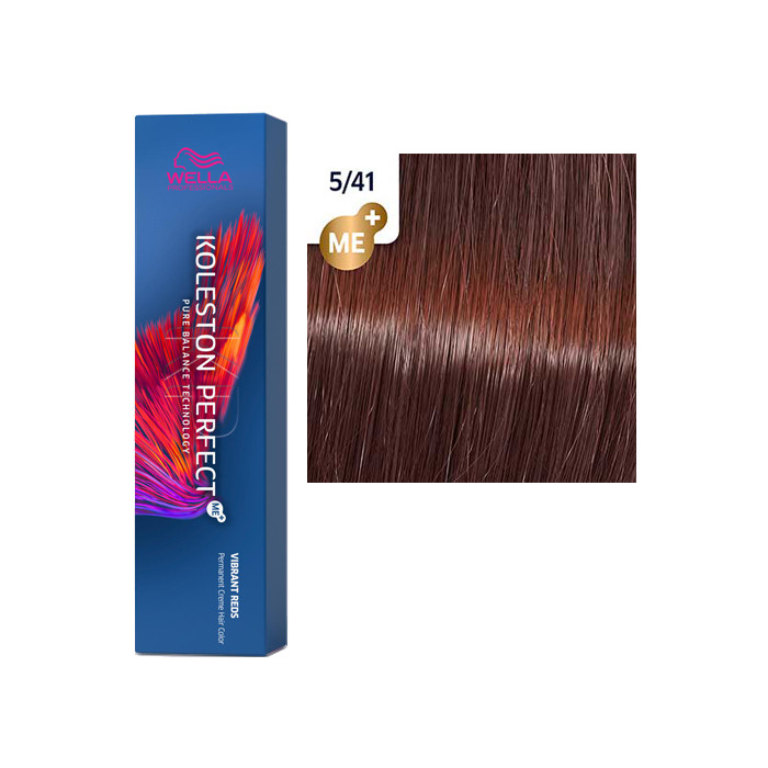 Краска для волос Wella Koleston Perfect Me+ Vibrant Reds 5/41 Гоа koleston perfect стойкая крем краска 00305544 55 44 фламенко 60 мл тона intensive reds