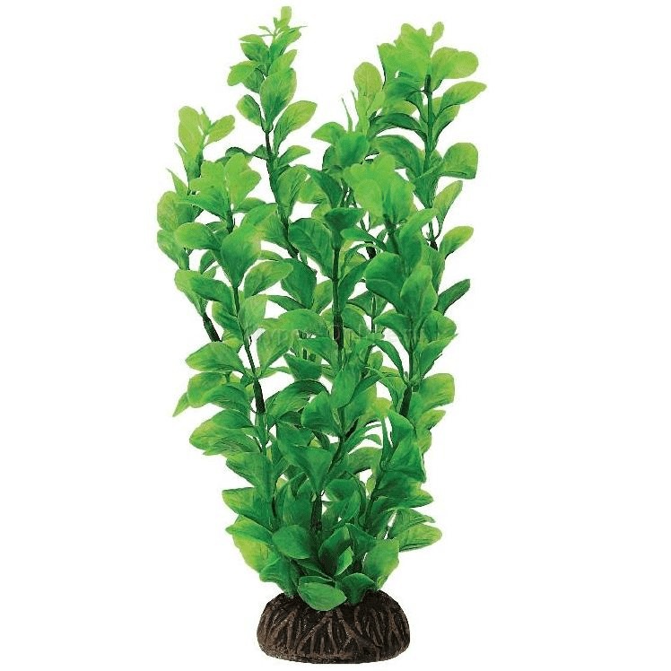 Искусственное растение для аквариума Laguna Людвигия зеленая 10 см, пластик, керамика