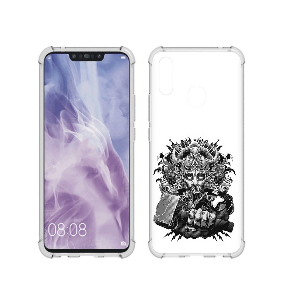 

Чехол MyPads Tocco для Huawei Nova 3i злой тор (PT227100.63.363), Прозрачный, Tocco