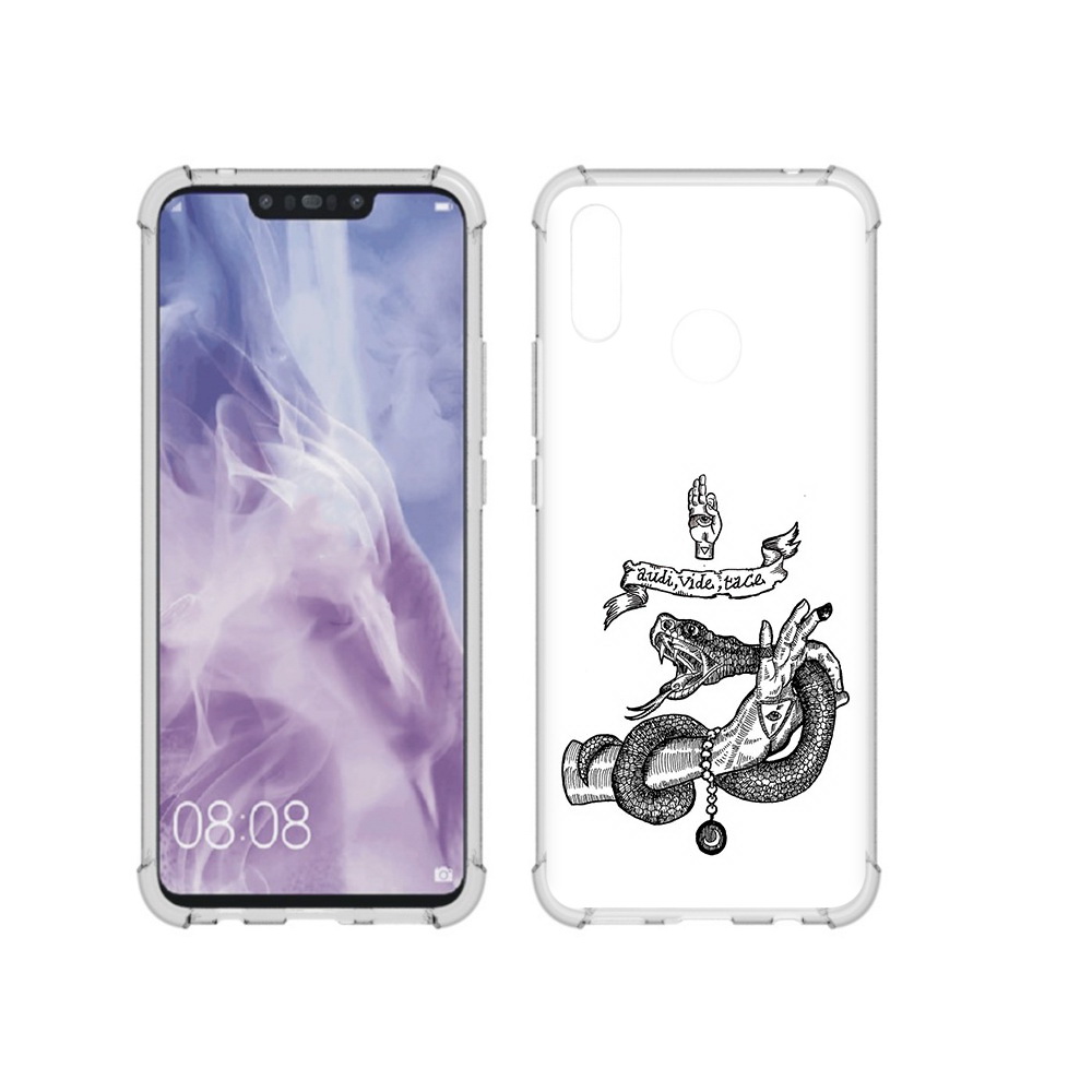 Чехол MyPads Tocco для Huawei Nova 3i змея на руке рисунок (PT227100.63.366)