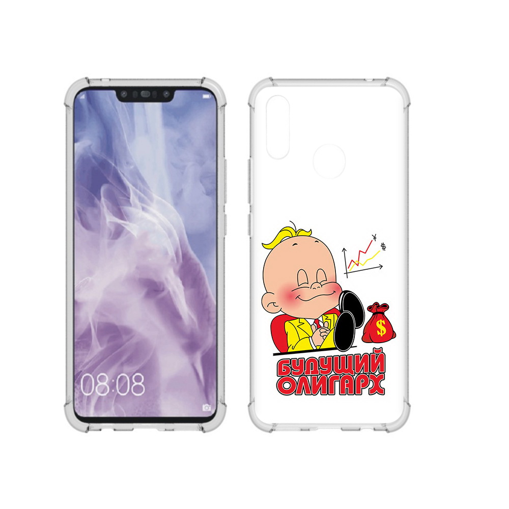 

Чехол MyPads Tocco для Huawei Nova 3i Будущий олигарх (PT227100.63.37), Прозрачный, Tocco