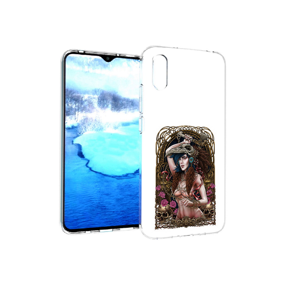 Чехол MyPads Tocco для Xiaomi Redmi 9A красивая девушка рисунок (PT151022.270.407)