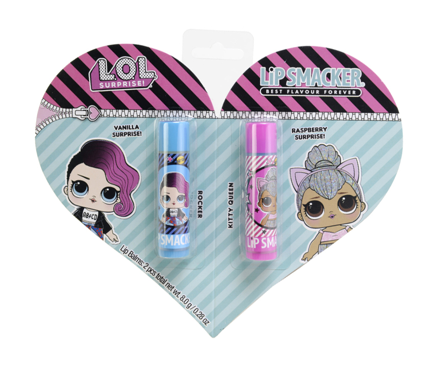 Набор бальзамов для губ Lip Smacker L.O.L.Surprise! BestFriendsForever: Rocker+Kitty Queen