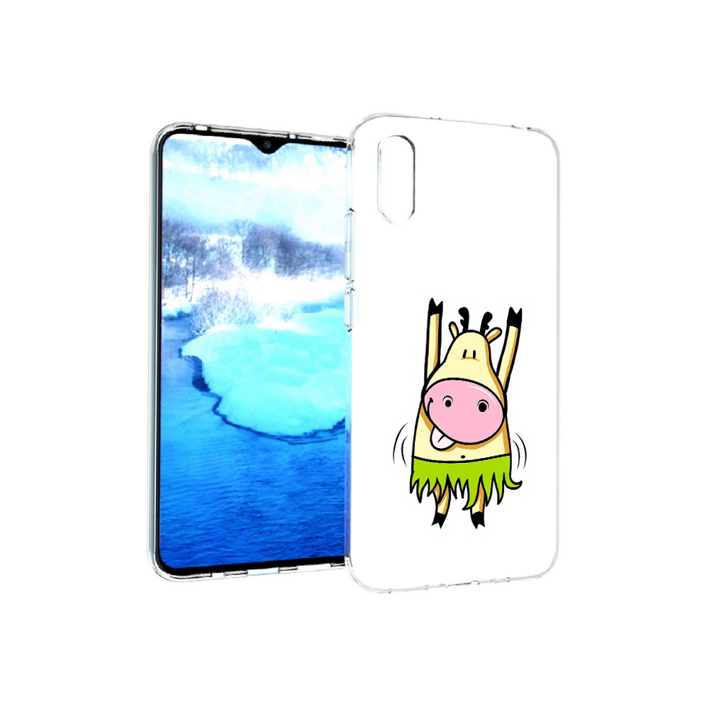 

Чехол MyPads Tocco для Xiaomi Redmi 9A Веселая корова (PT151022.270.42), Прозрачный, Tocco