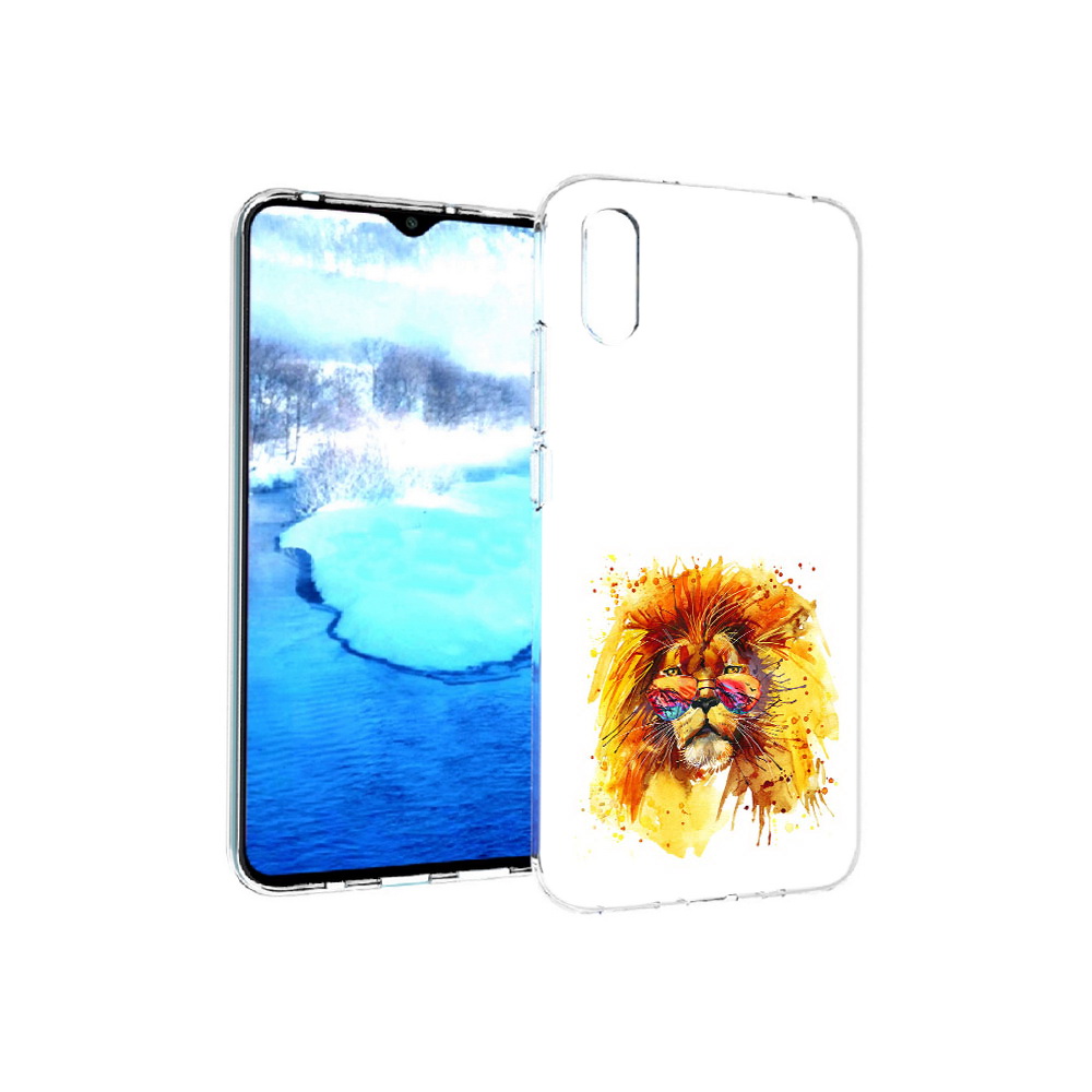 

Чехол MyPads Tocco для Xiaomi Redmi 9A лев в очках (PT151022.270.436), Прозрачный, Tocco