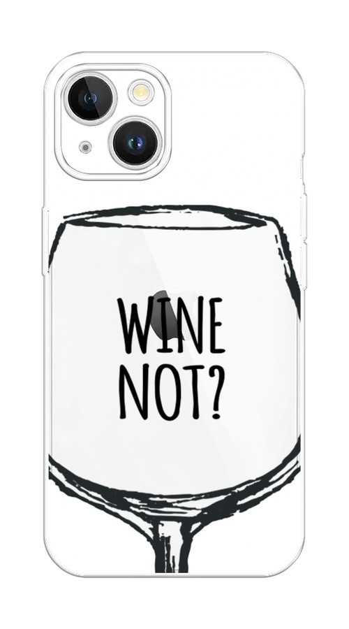 

Чехол на Apple iPhone 15 Plus "Wine not white", Белый, 15650-1