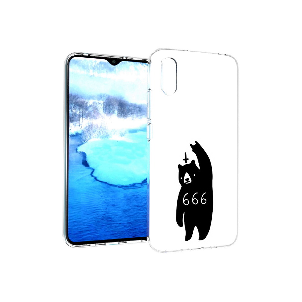 

Чехол MyPads Tocco для Xiaomi Redmi 9A медведь 666 (PT151022.270.462), Прозрачный, Tocco