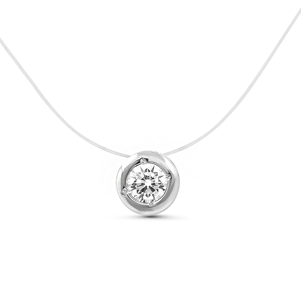 

Колье из серебра с фианитом 38 см Yahont 209387, 209387