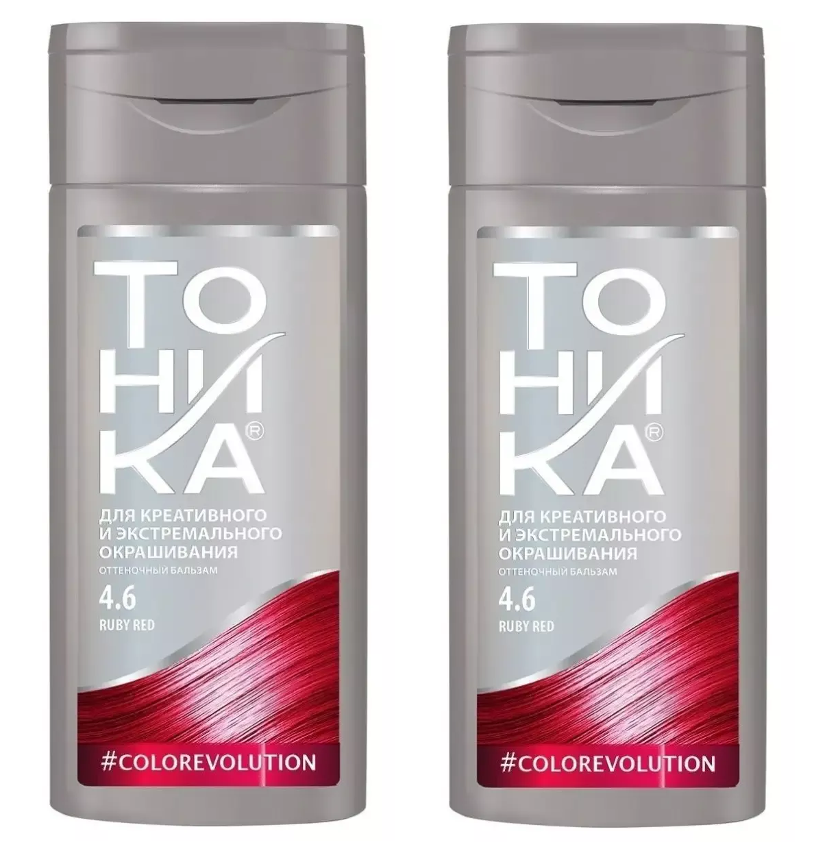 

Оттеночный бальзам Тоника тон 4.6 Ruby red 150 мл 2 шт