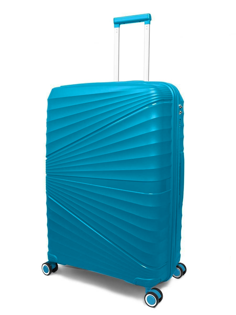 фото Чемодан унисекс tevin polypropylene2 аквамариновый l