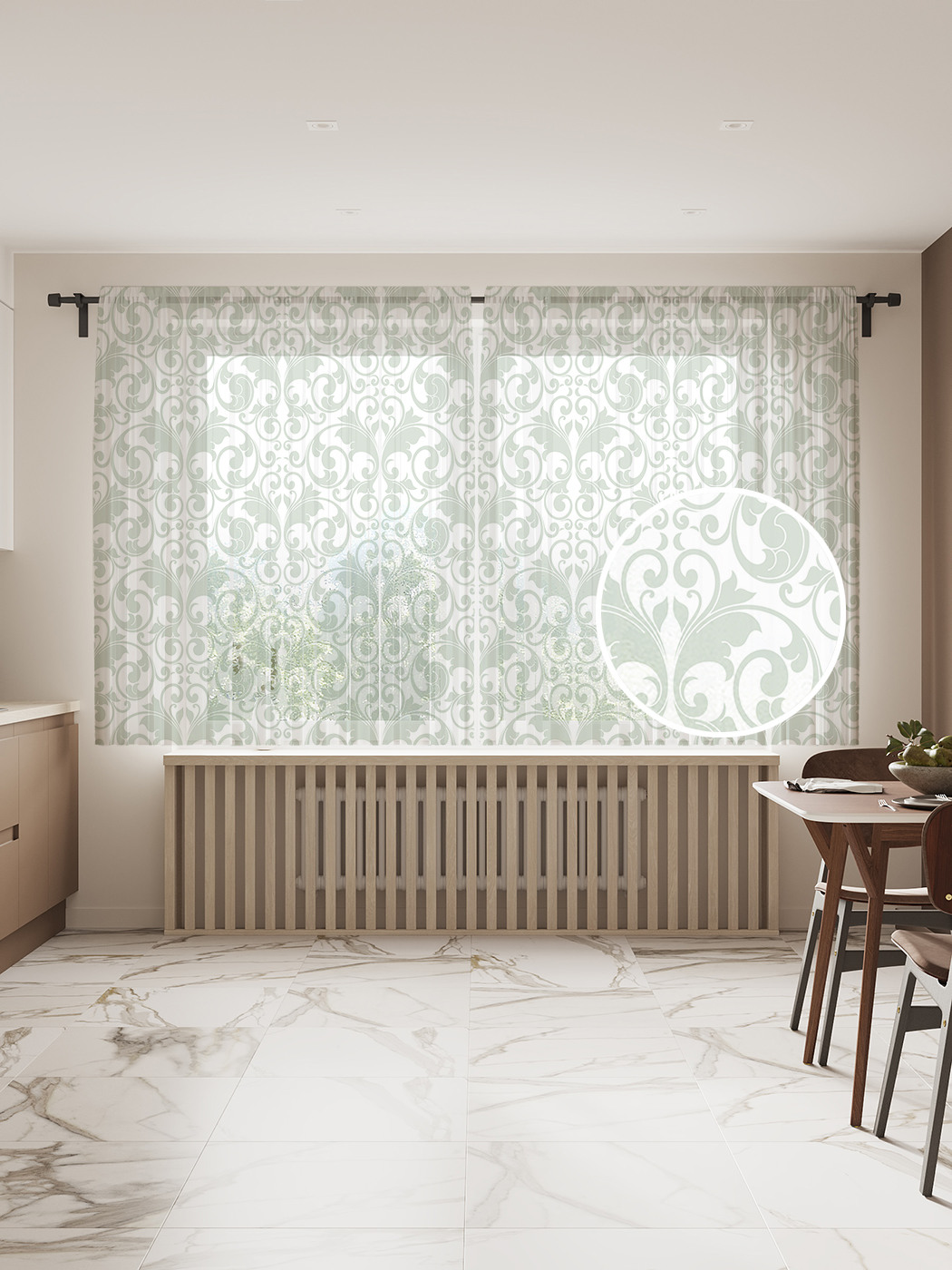 

Фототюль JoyArty "Лиственные крылья" 145x180см (2 полотна со шторной лентой + 50 крючков), Лиственные крылья