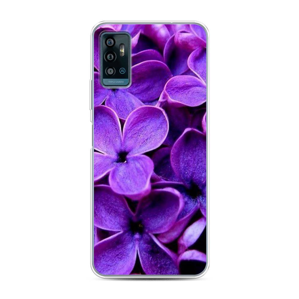 

Чехол Awog на ZTE Blade A71 / ЗТЕ Блэйд A71 "Сирень крупная", 134450-8