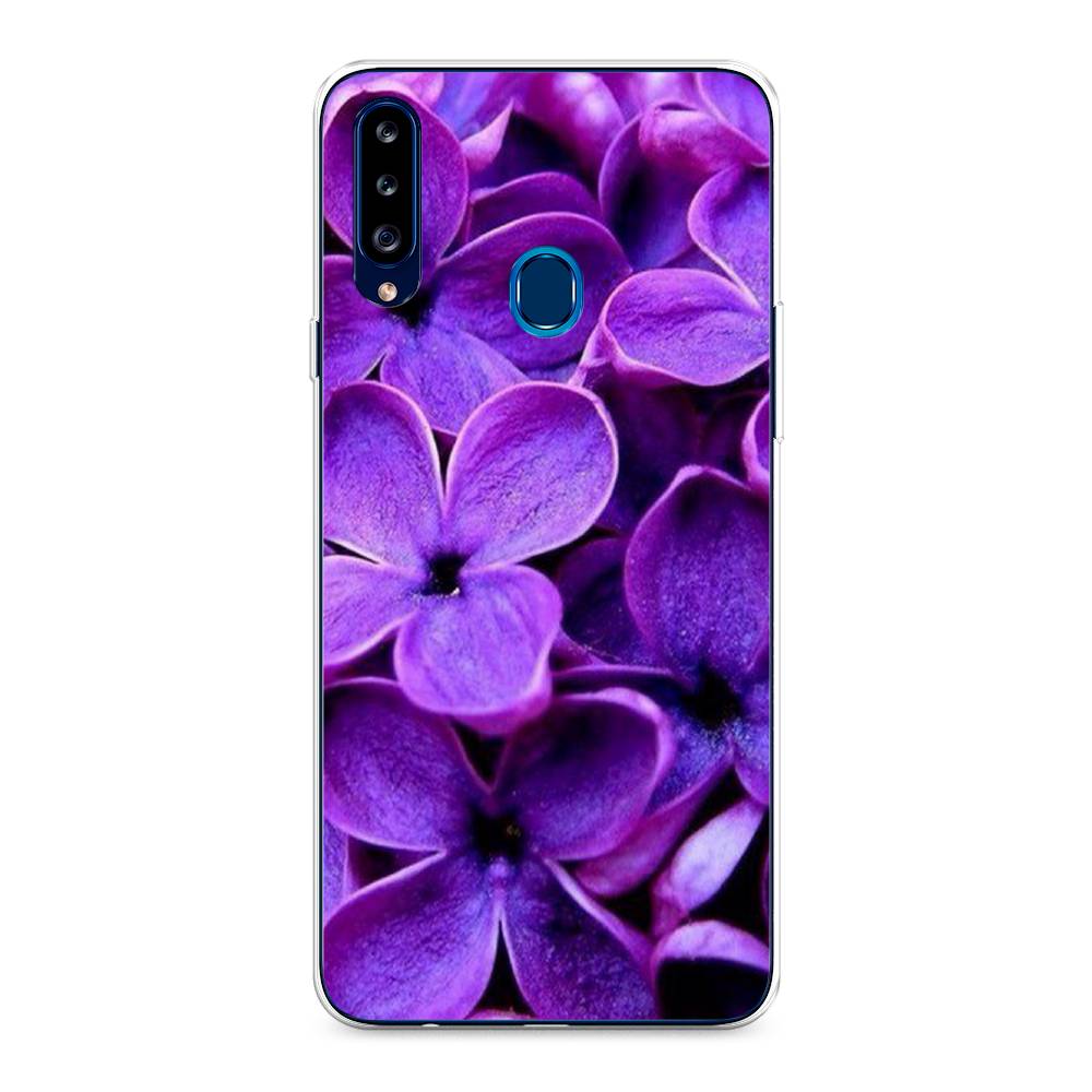 

Чехол Awog на Samsung Galaxy A20s / Самсунг A20s "Сирень крупная", 2100850-8