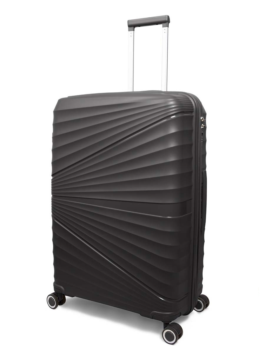 Чемодан унисекс TEVIN polypropylene2 серый M