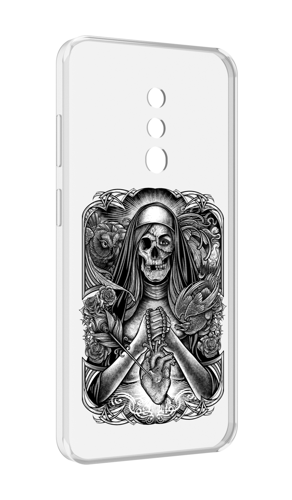 

Чехол MyPads скелет с сердцем для Blackview BV5200, Прозрачный, Tocco