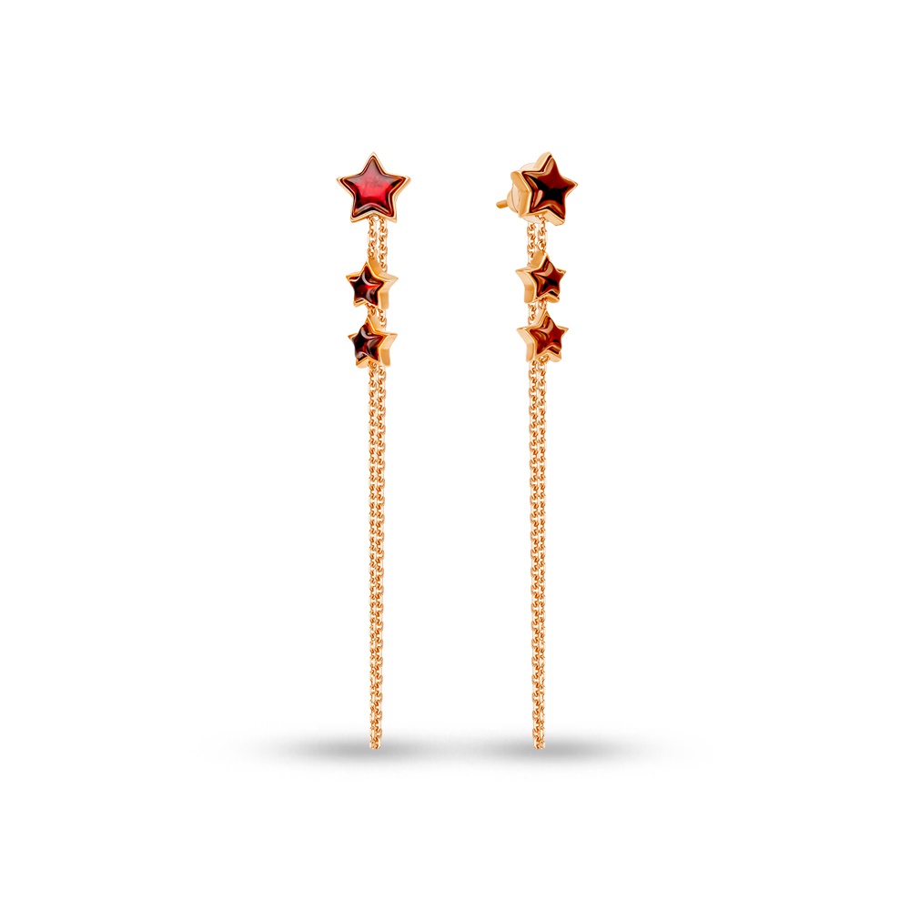 

Серьги подвески из серебра 585Gold 702009982, янтарь, 702009982