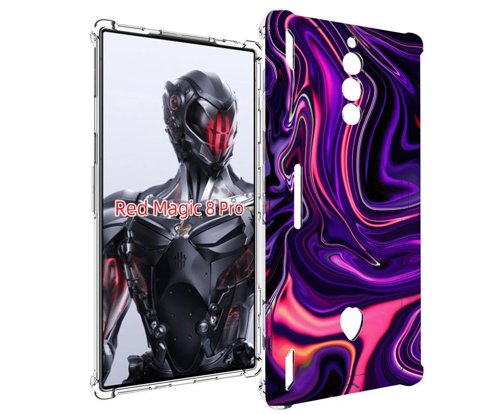 

Чехол MyPads фиолетовые краски для ZTE Nubia Red Magic 8 Pro / Red Magic 8 Pro Plus, Tocco