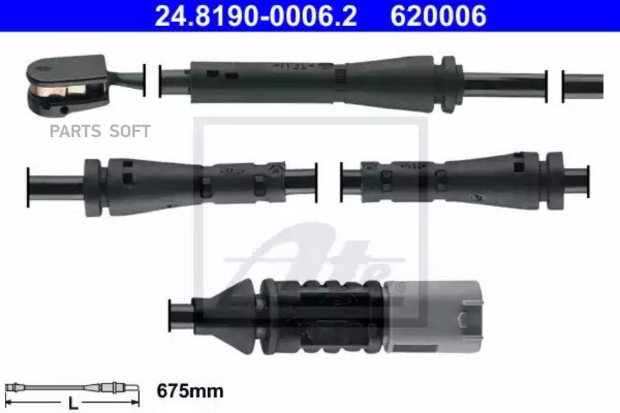 

ATE Датчик износа колодок ATE 24819000062