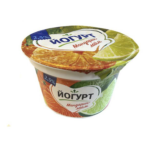 

Йогурт Красава мандарин-лайм 2,5% 170 г