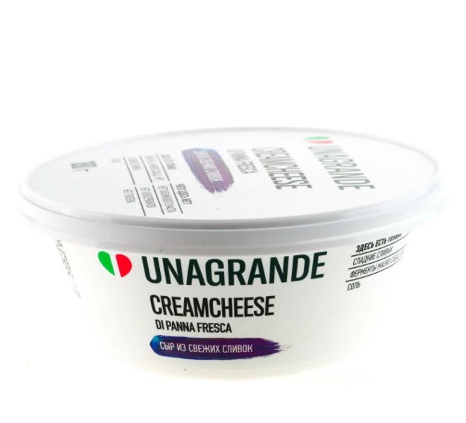 фото Сыр мягкий unagrande creamcheese 70% 200 г