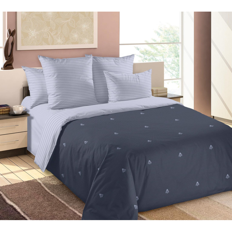 

Комплект постельного белья Текс-Дизайн 2 сп/европр. сатин 4нав. Аристократ 8, Аристократ 8