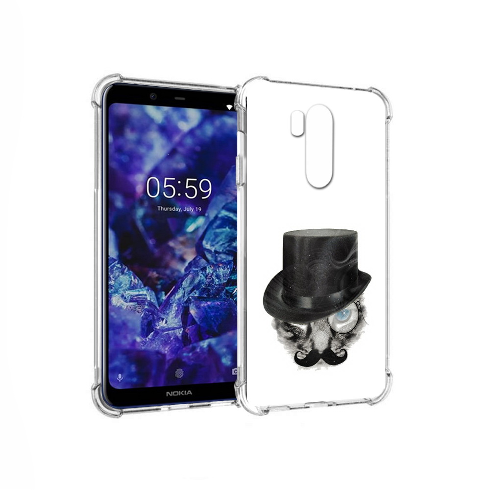

Чехол MyPads Tocco для Nokia X7 интелегентный кот (PT123767.122.378), Прозрачный, Tocco